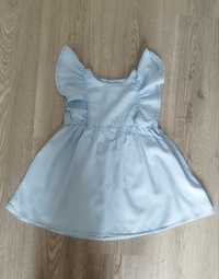 Vestido 'folhos', Zara - tam. 3/4Y (104 cm)