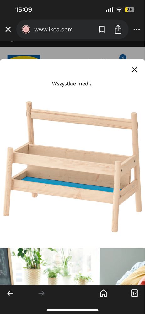 Szafa platsa/smastad ikea i poleczka na ksiazki flisat
