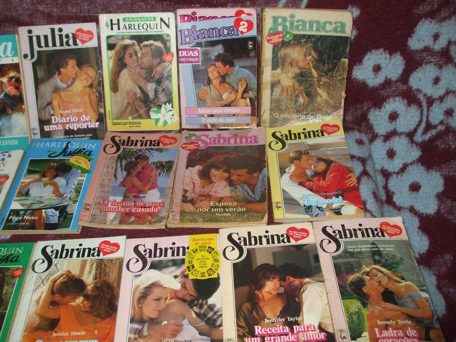 19 livros romances muito antigos colecionaveis