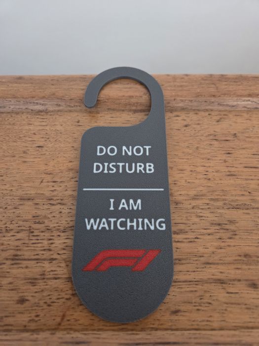 F1 do not disturb I am watching f1