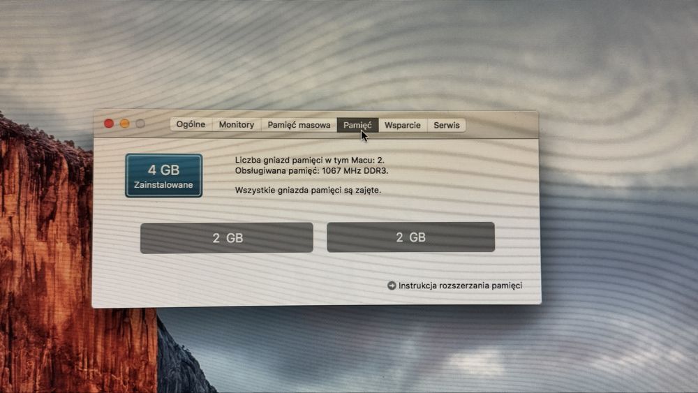 Apple iMac 24 2009 Dysk 1 TB Intel Core 2 Duo