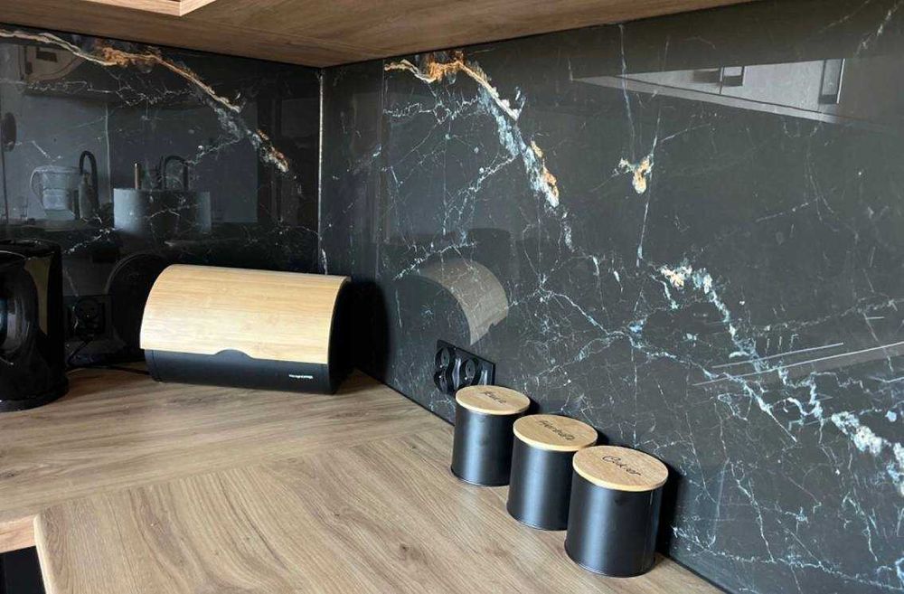 Nowy Chlebak + 3x Pojemniki Czarny Komplet Kuchenny Loft