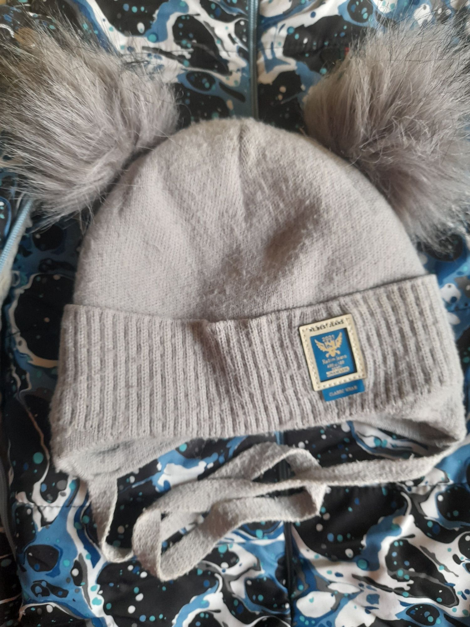 Зимова шапка на дитину до 3 років