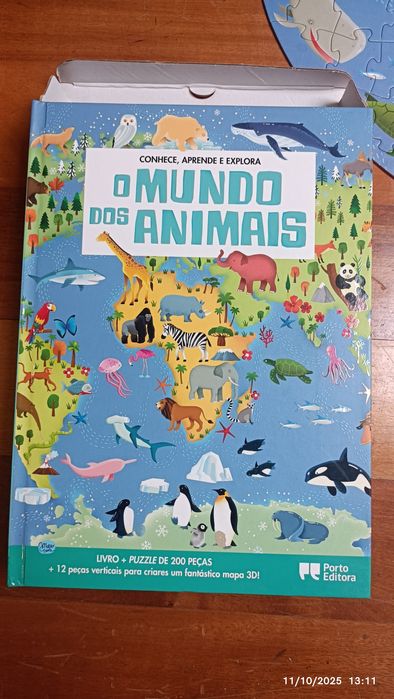 Livro (puzzle O Mundo dos Animais