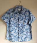 Koszula Bawełna Denim Wzorzysta Liście by Hampton Republic 27 Slim Fit
