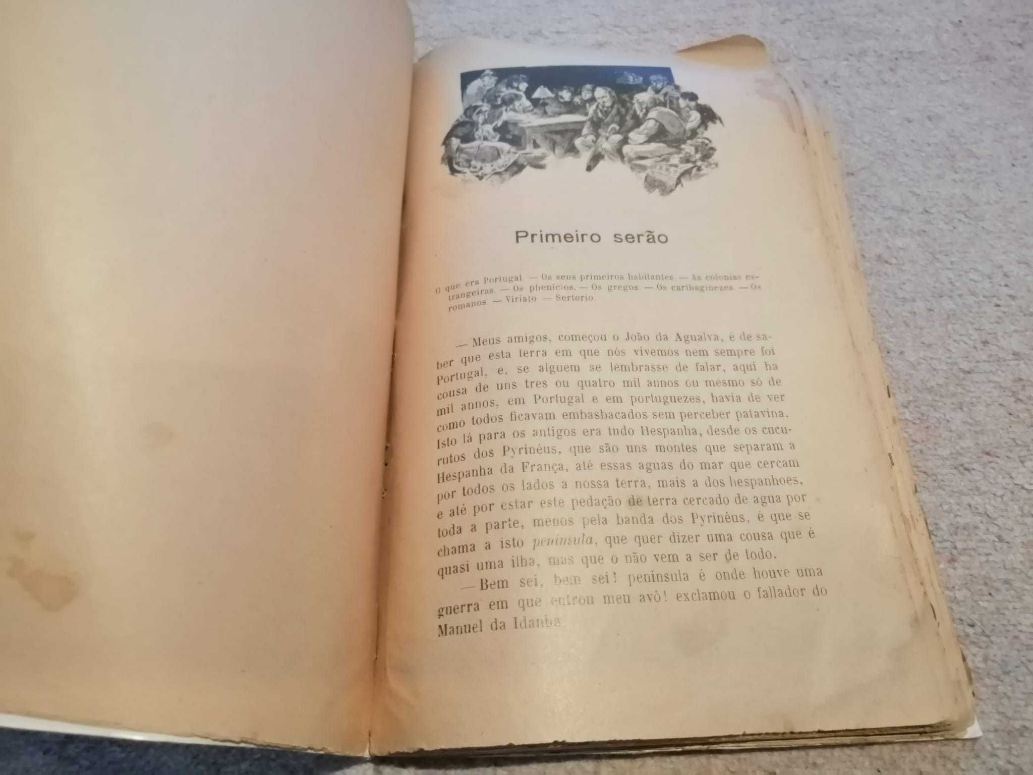 Livro antigo- História Alegre de Portugal, M.Pinheiro Chagas, ano 1880