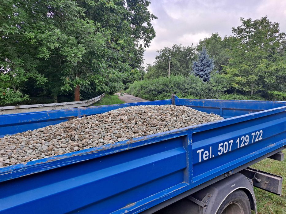 Otoczak do drenażu, żwir, piasek, spóła, kruszywa, transport 3,5 t
