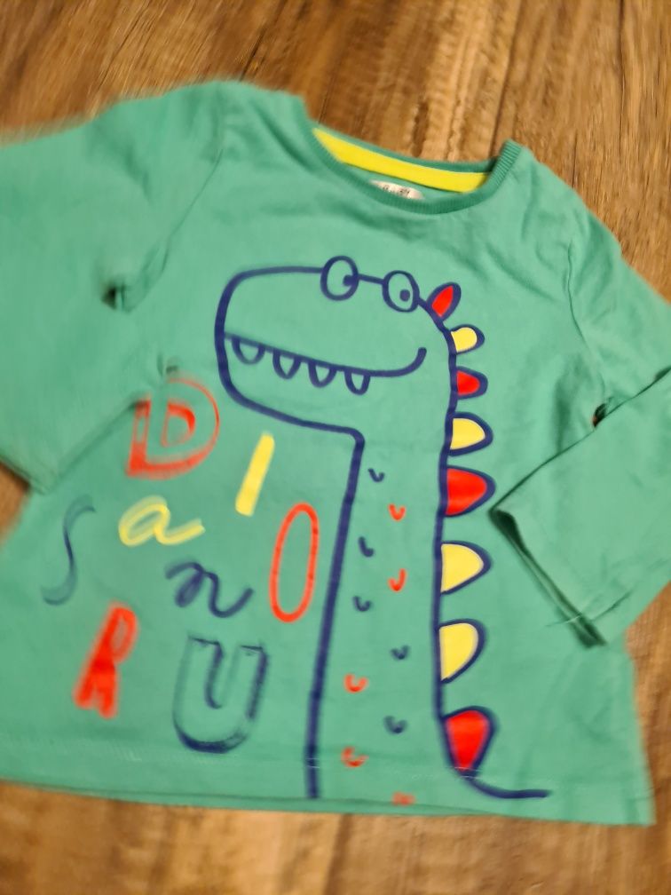 Bluzka koszulka z dlugim rekawem chlopieca dziecięca niemowlęca 74