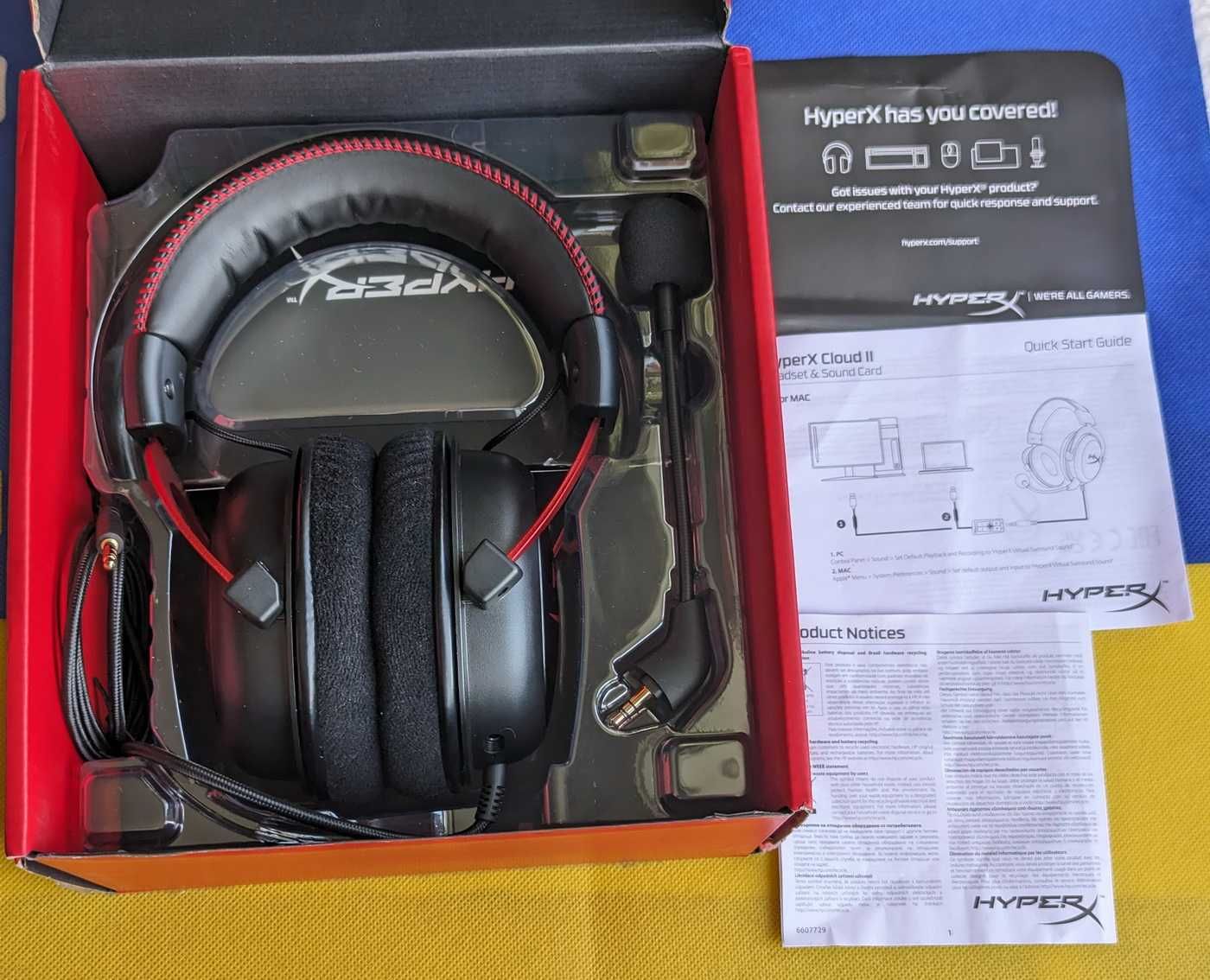 Hyper X Cloud II 7.1 53 мм Hi-Fi З США Open Box ігрова гарнітура