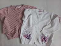 Sweterek biały i różowy