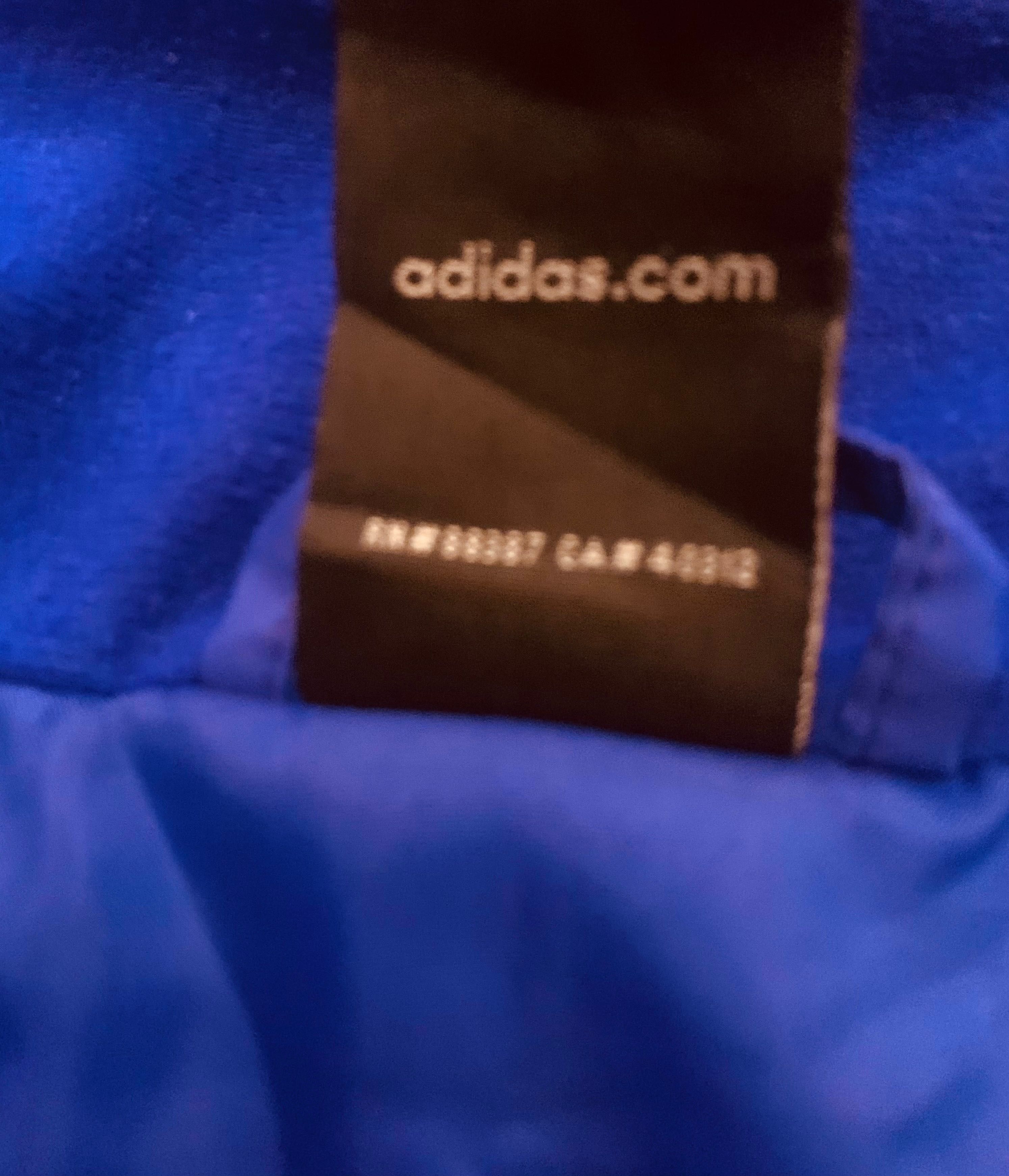 Adidas szafirowa damska sportowa kurtka przejściowa, jak nowa S/M