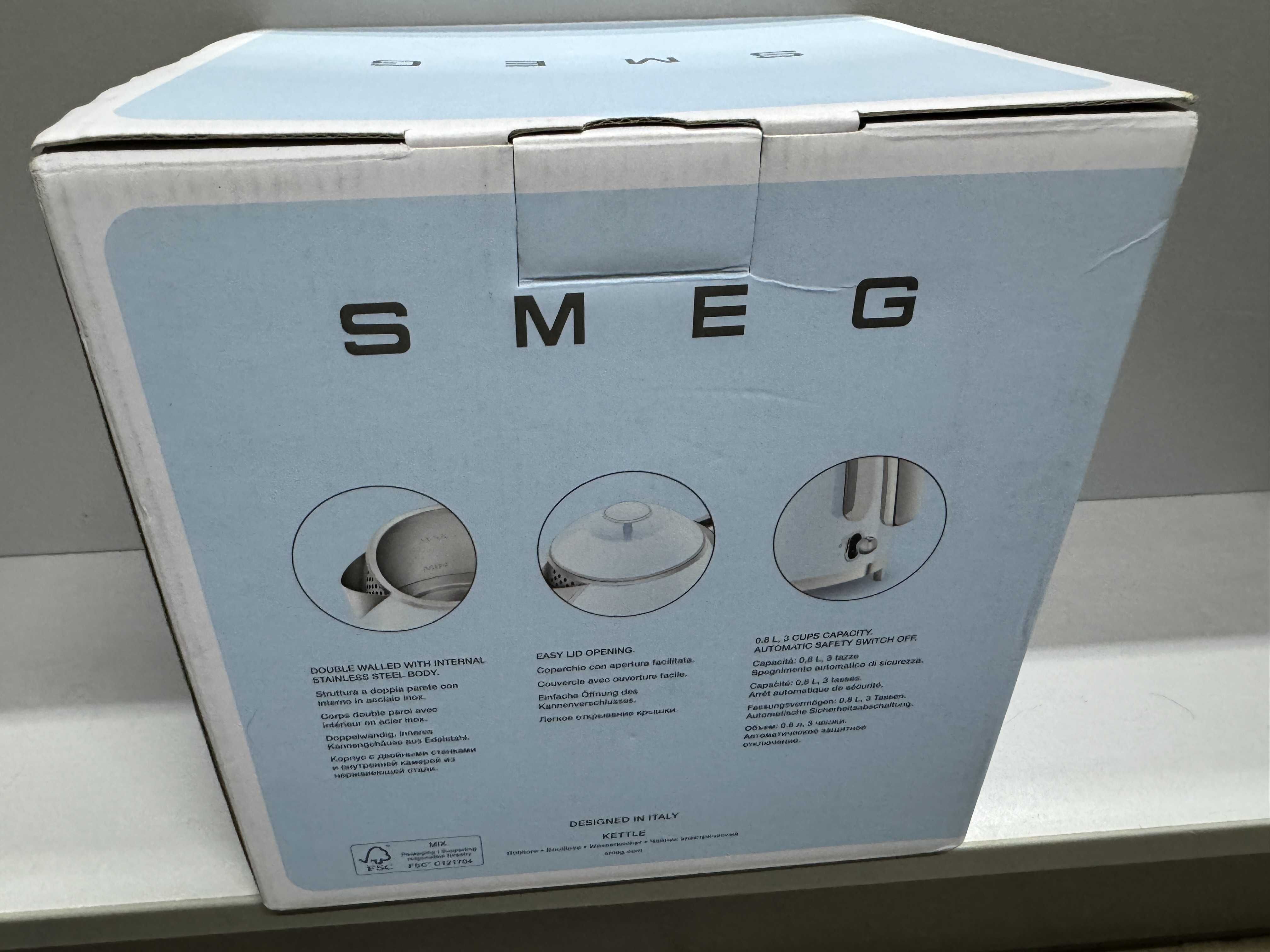 Електрочайник Smeg KLF05RDEU EU Новий!