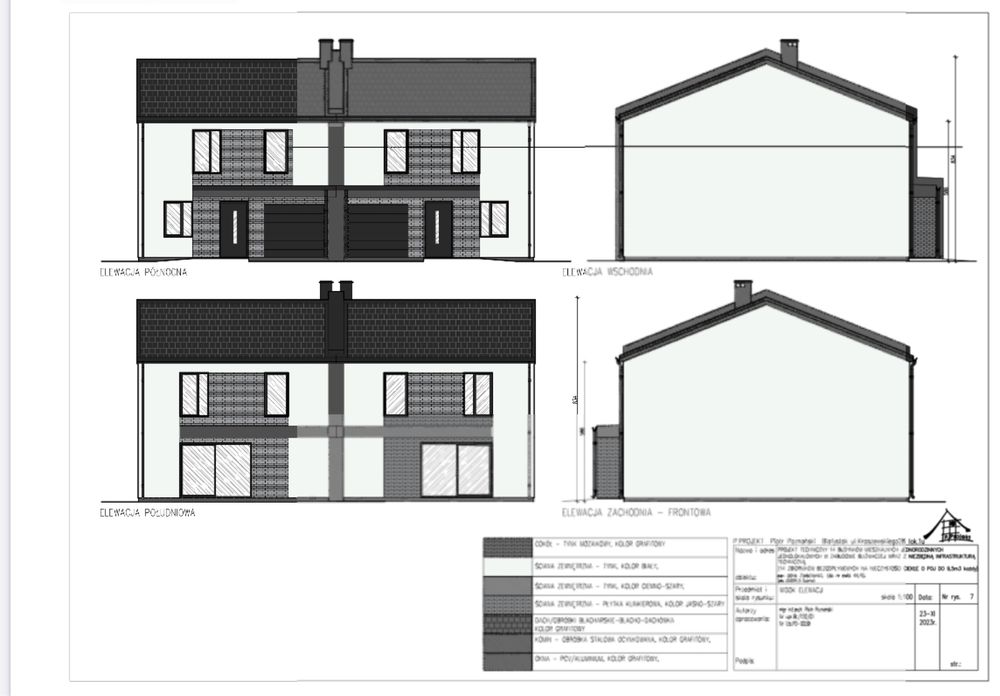 Domy w zabudowie bliźniaczej 140 m2