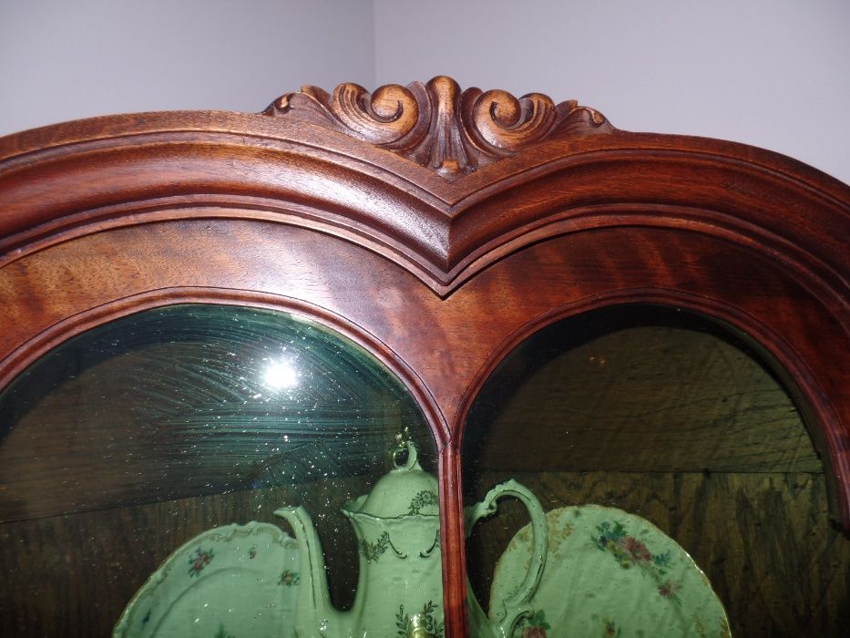 Zabytkowa Narożna szafka Corner cabinet Eckvitrine Ludwik Filip