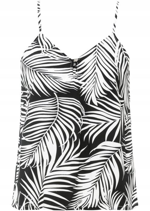 B.P.C top wzorzysty letni w liście r.44
