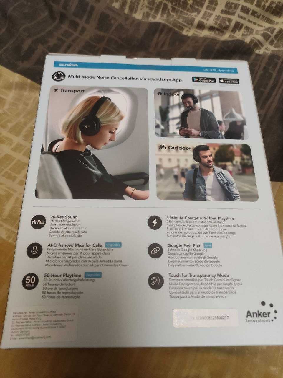 Навушники Anker Soundcore Life Q30 v2 (Upgraded) Black