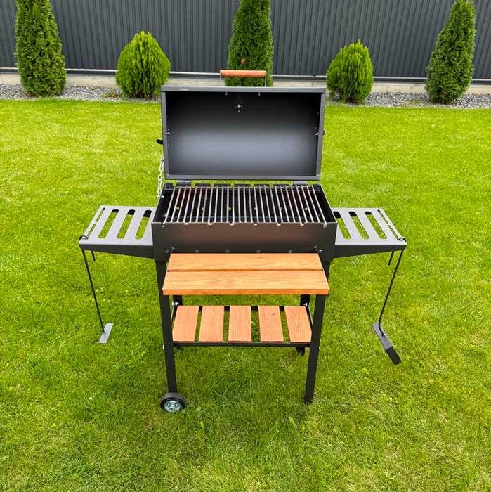 Мангал з кришкою для шашлику та барбекю! Мангал з термометром!