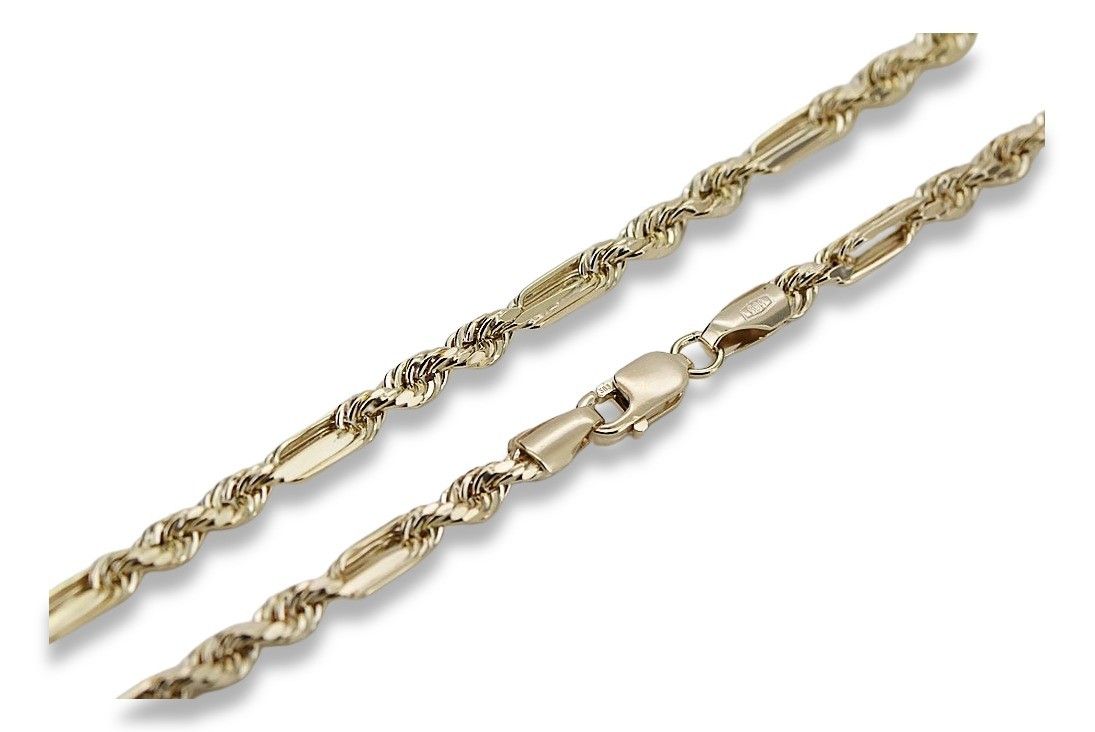 Wyjątkowy Złoty łańcuszek damski 14k Corda Figaro cc004y 3,50mm Poznań