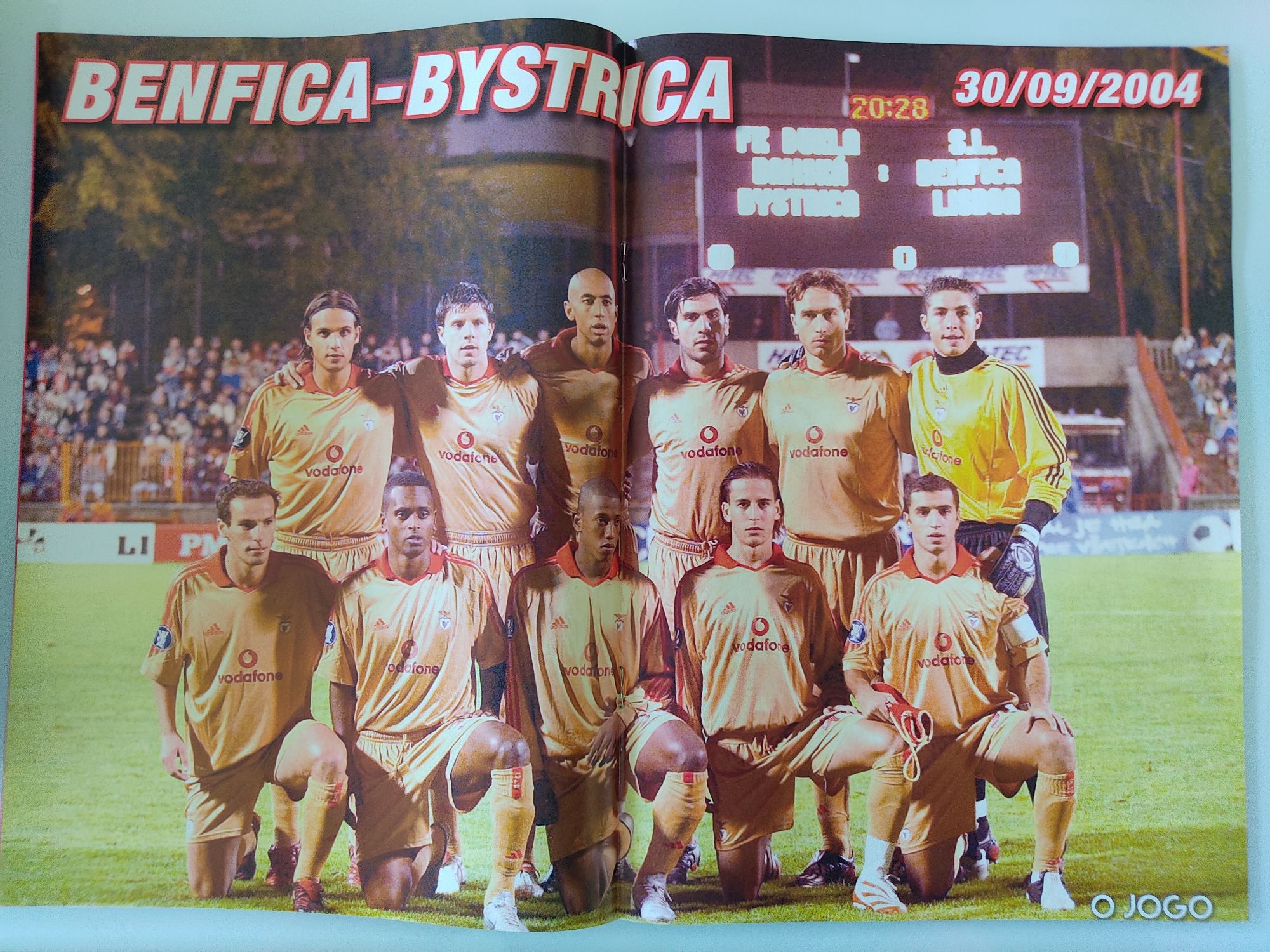 Programa Benfica Dukla Banska Bystrica UEFA 2004/2005