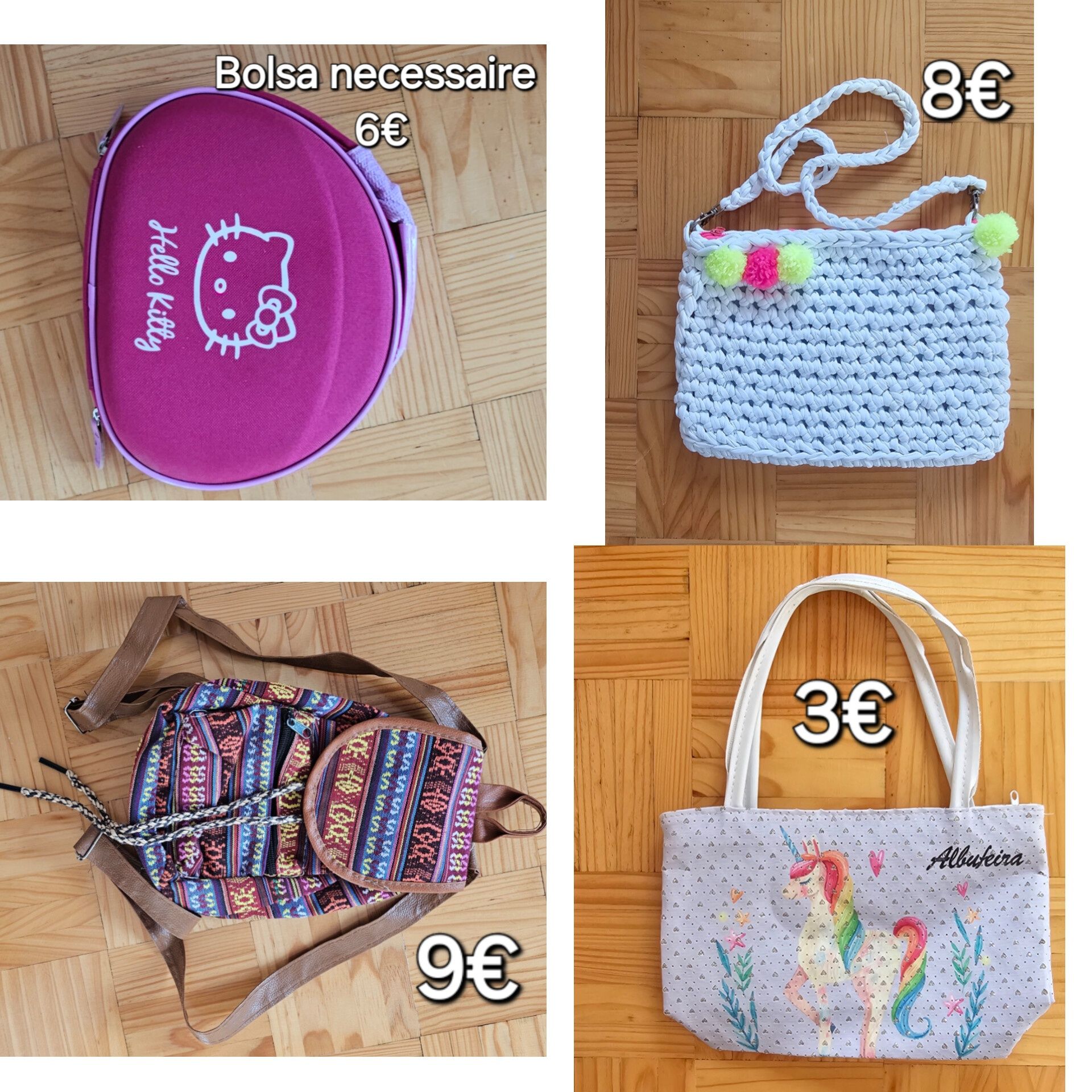 Carteiras para menina