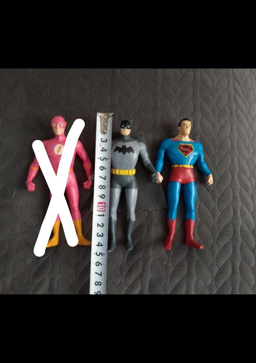 Gumowe Figurki Batman Superman Flash