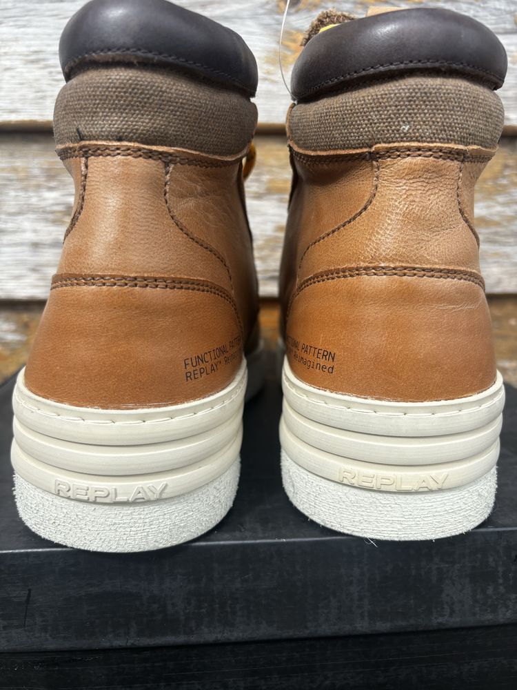 Botas em pele Replay 41