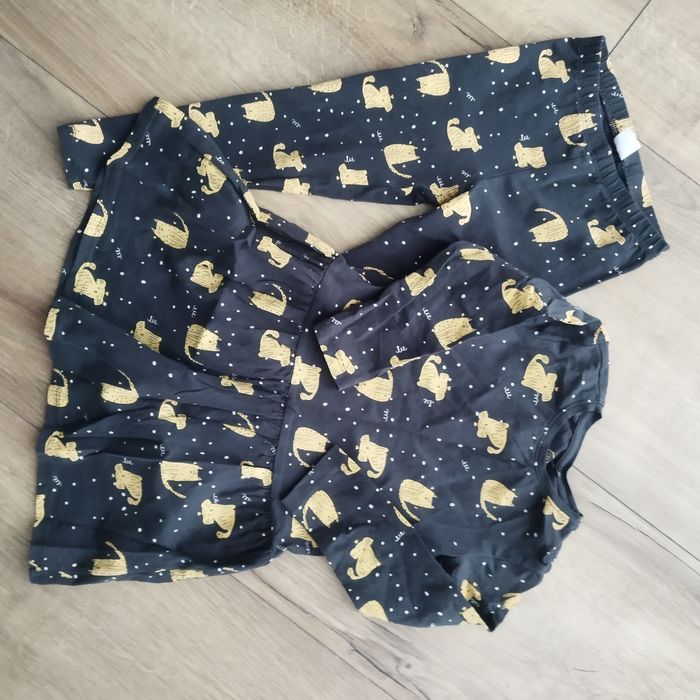 Komplet sukienka i legginsy 104cm