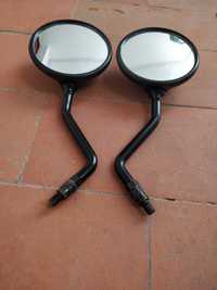 Espelhos para mota com pouco uso