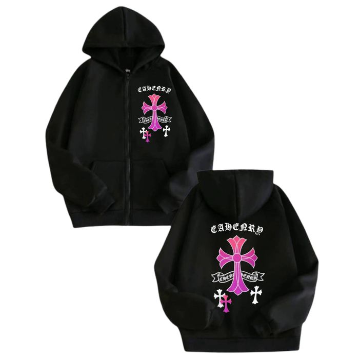 Зип-Худи Chrome Hearts Logo унисекс Хром Хартс с крестами толстовка