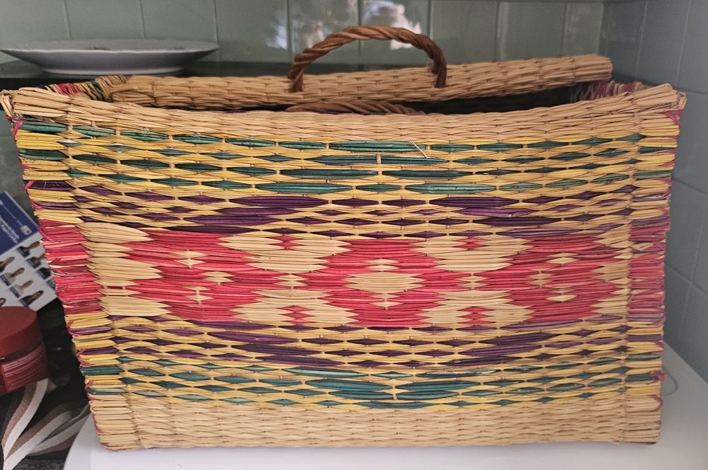 Cesto de junco tradicional