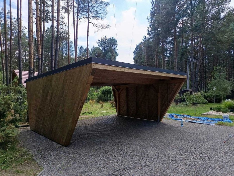 Wiaty garażowe, zadaszenia tarasów - na wymiar z montażem