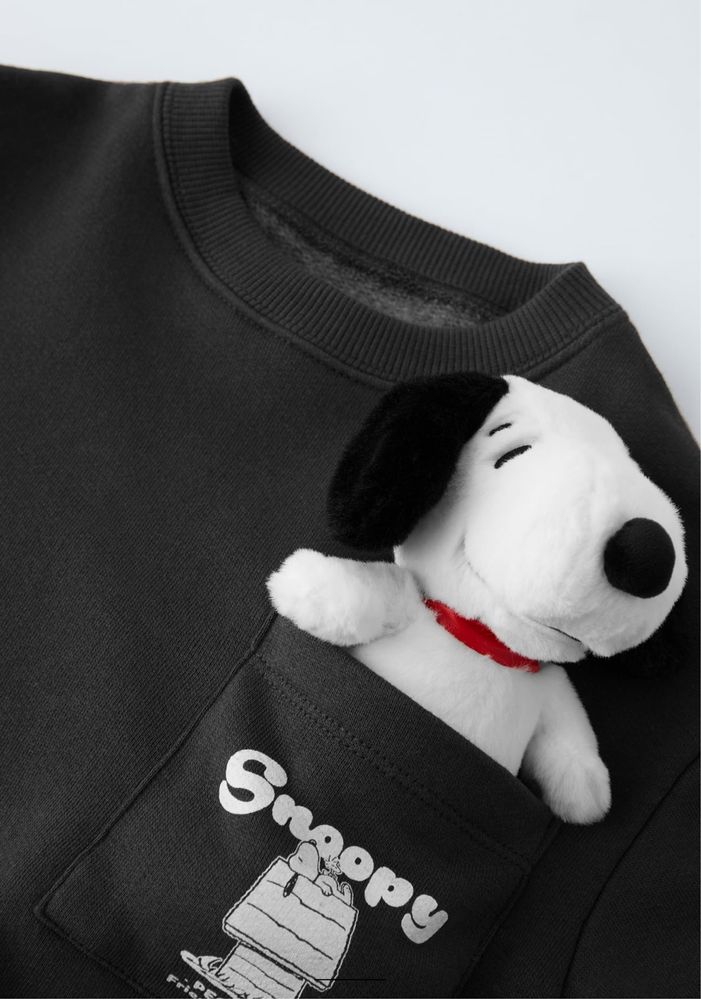 ZARA дитячий світшот кофта 110 іграшка SNOOPY