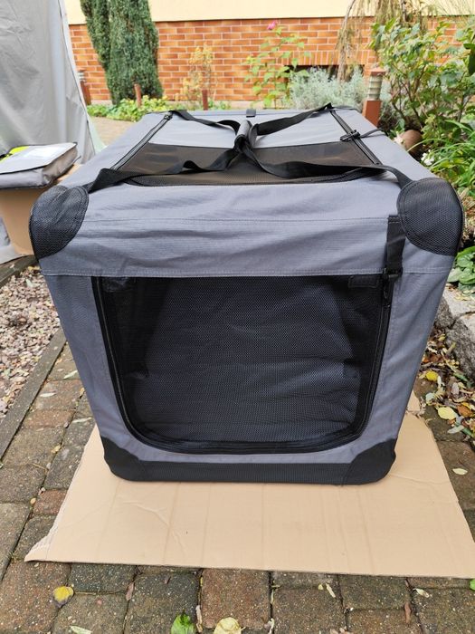 Materiałowy transporter dla psów, kojec 91x62x59 cm używany