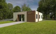 Kontener noclegowy, hostel, motel modułowy, 12 miejsc noclegowych