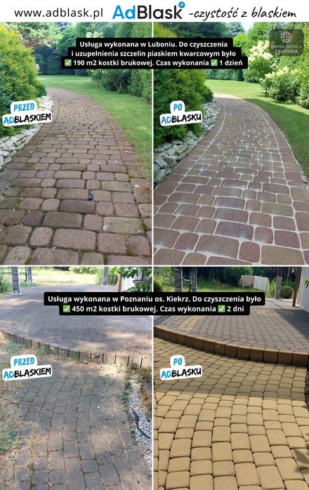 Mycie / Czyszczenie kostki brukowej