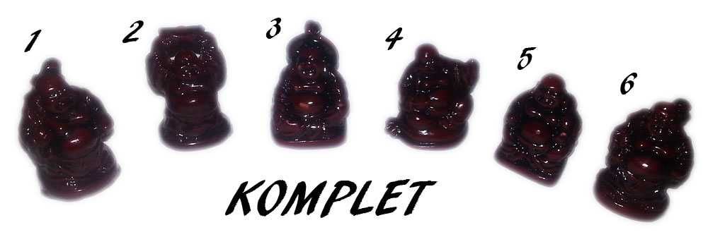 Figurki Budda komplet 6 sztuk