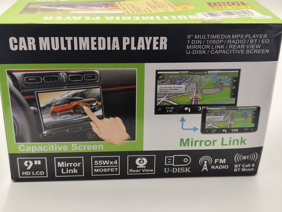 Nowe radio samochodowe Hikity 9 cali MP5 Bluetooth kamera cofania