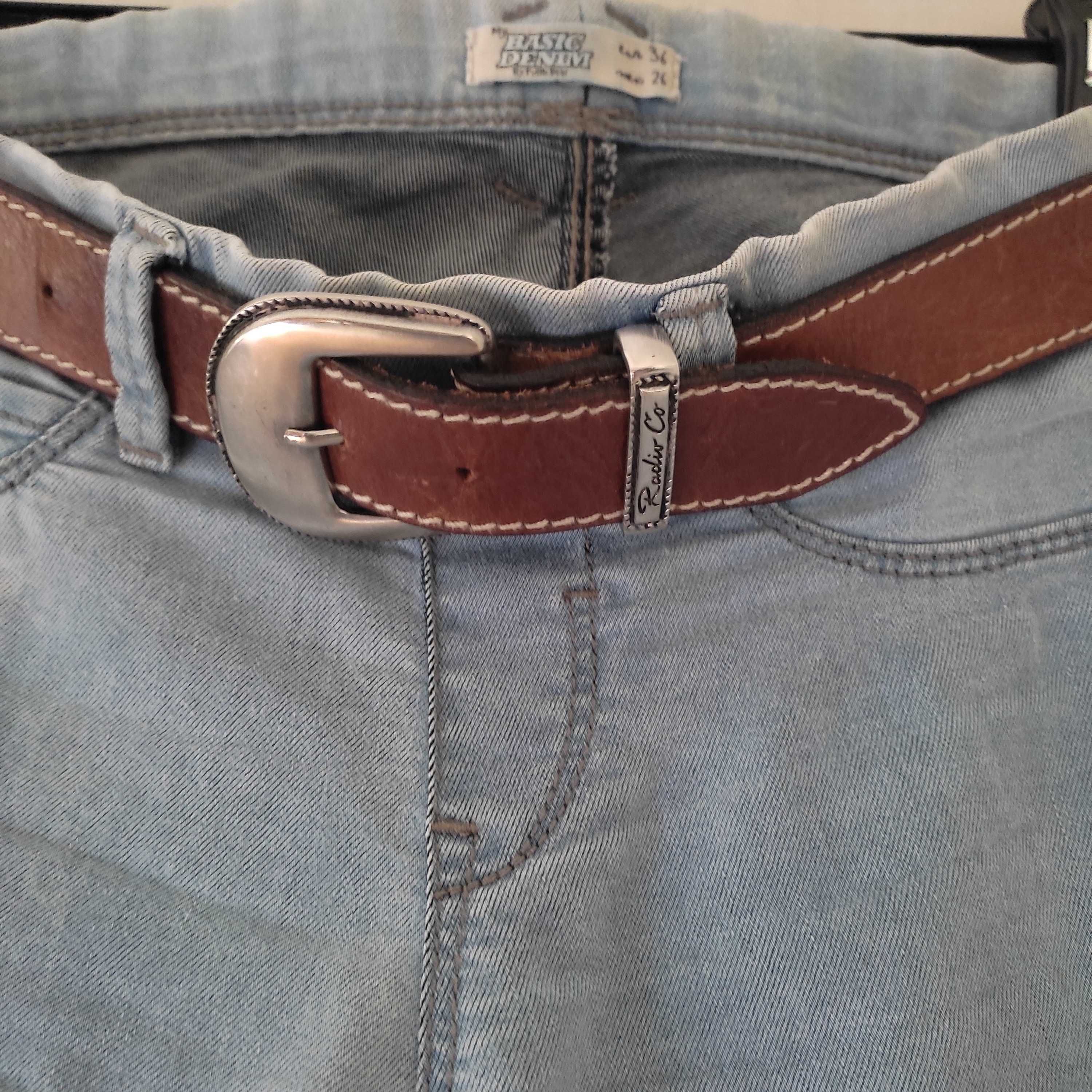 Jeans, Calças de ganga elásticas, tamanho 36