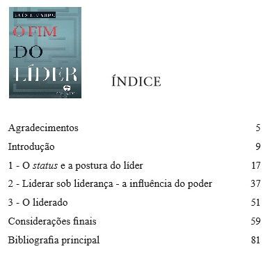 O Fim do Líder - Luís Ricardo (2016)
