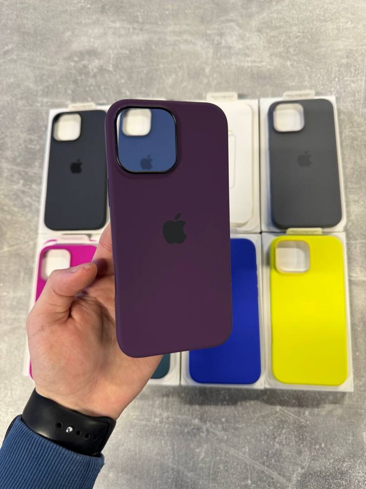 Чехол Silicone case MagSafe для Apple iPhone 16/16Pro/16 Pro Max
