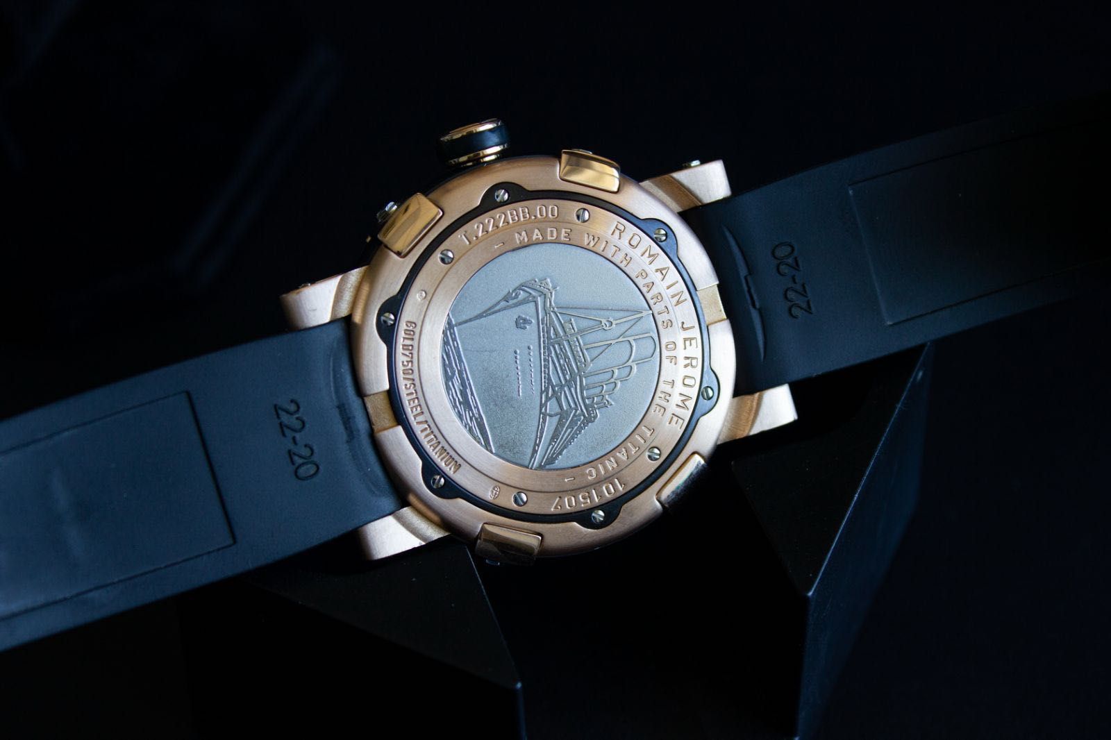 Zegarek romaine Jerome rose gold 750 46mm