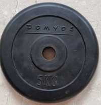 Discos 5kg revestidos borracha Decathlon | 4 unidades