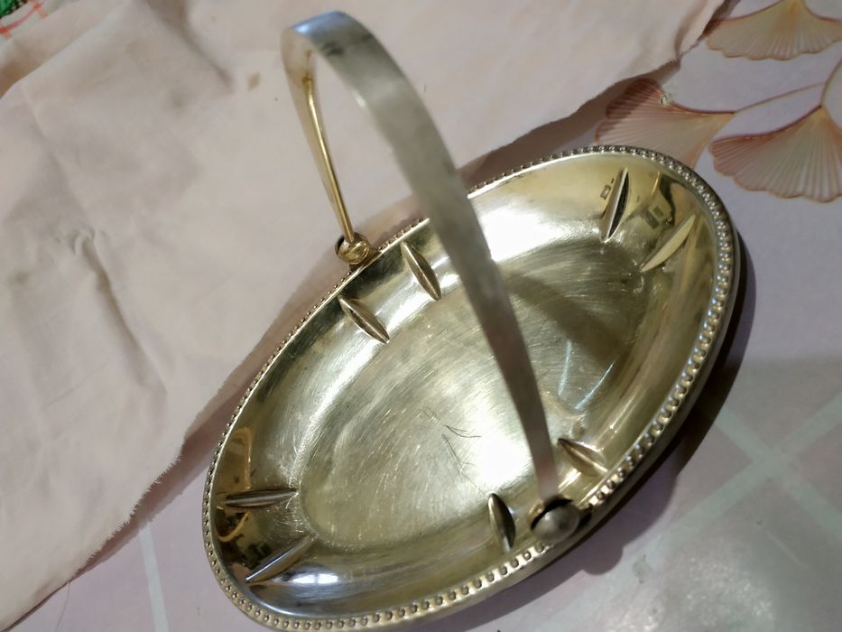 Вазочки антикварные.Индия эмаль, сахарница  и  конфетница