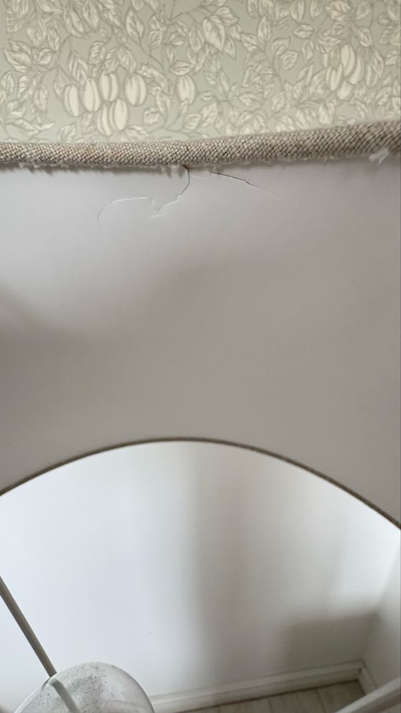 Lampa drewniana abażur lniany PR Home
