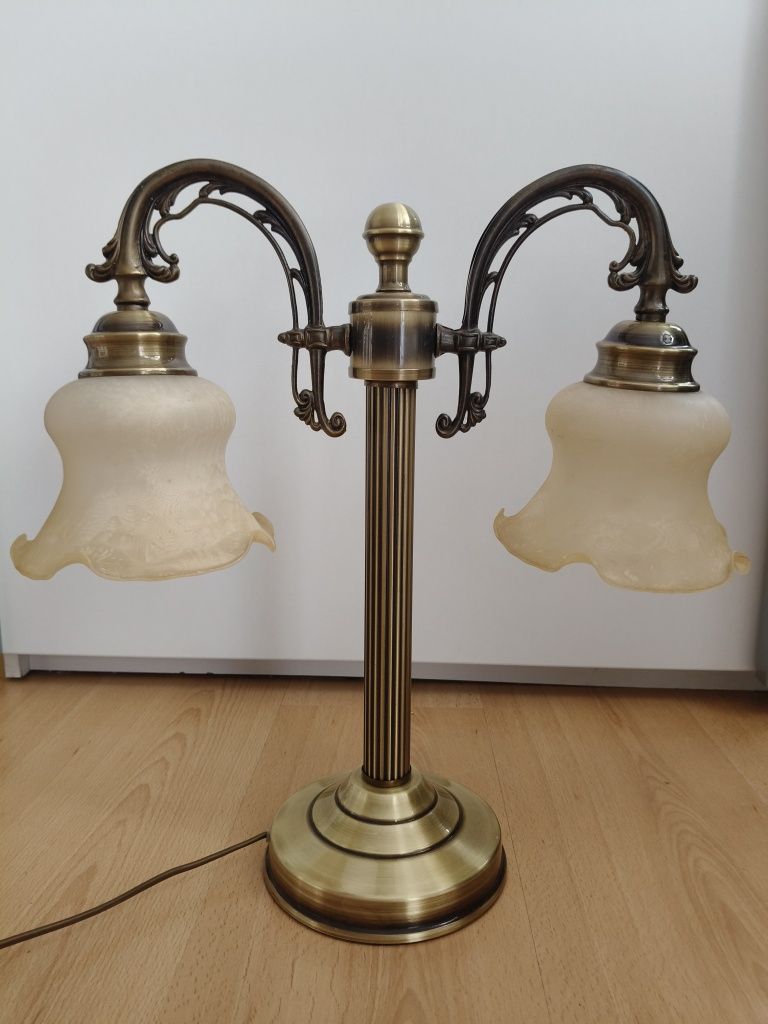 Lemis lampa stołowa patyna