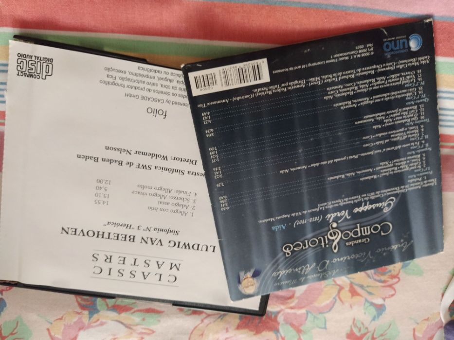 Conj. 2 CDs música clássica Verdi e Beethoven