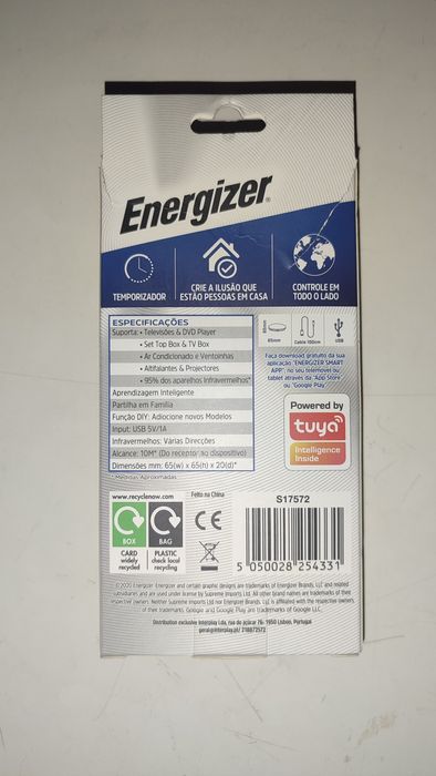 Energizer Smart – Controlador Infravermelhos WiFi
