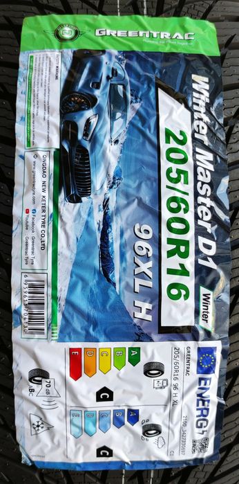 Opony 205/60R16 Greentrac Winter Master D1 4szt. 2025r 3 lata gwar.