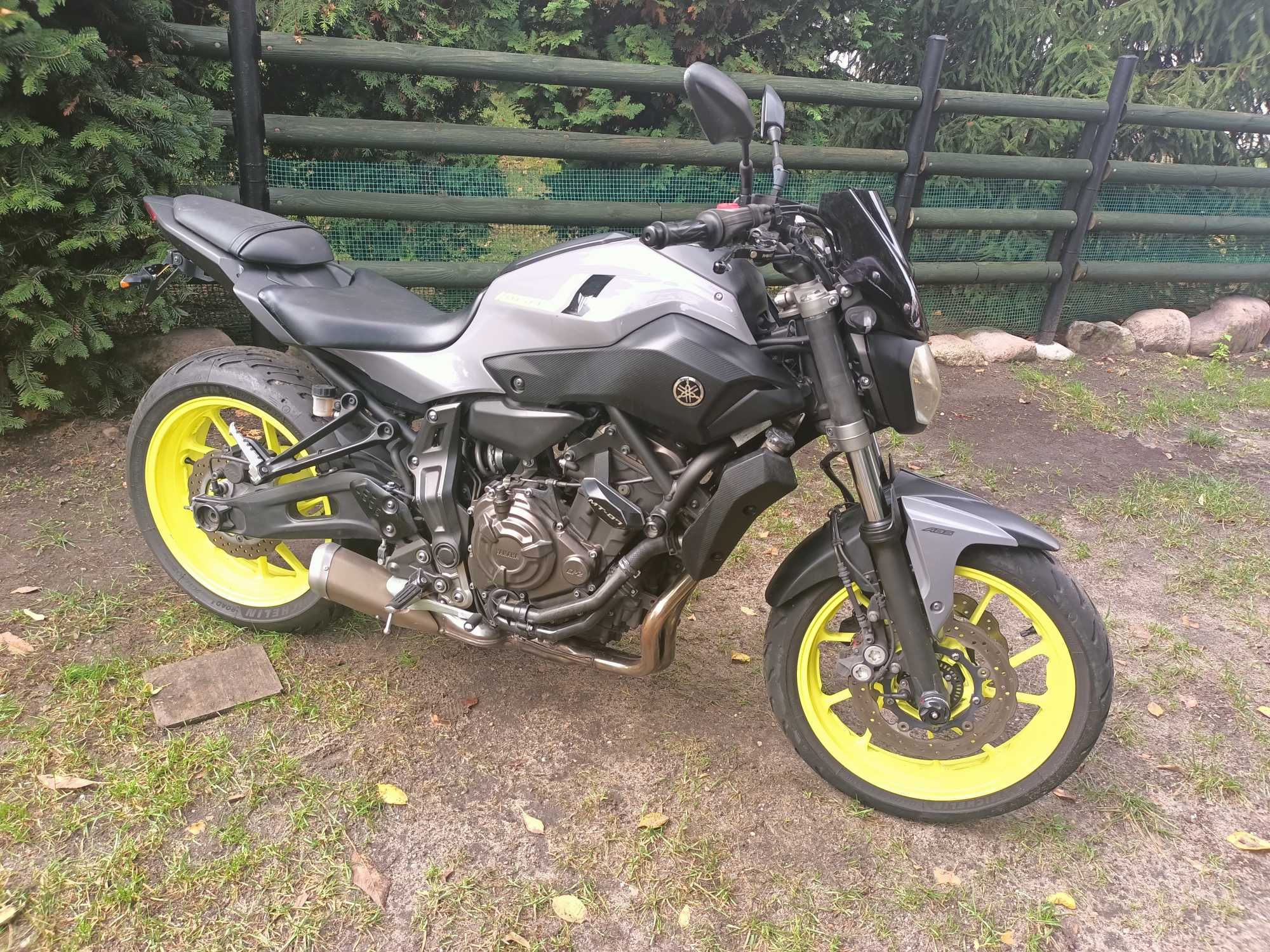 yamaha mt 07 niski przebieg