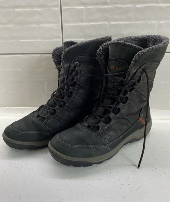 Ботинки нубукові термочеревики ECCO Yakutia Hydromax.Чоботи зимові 41